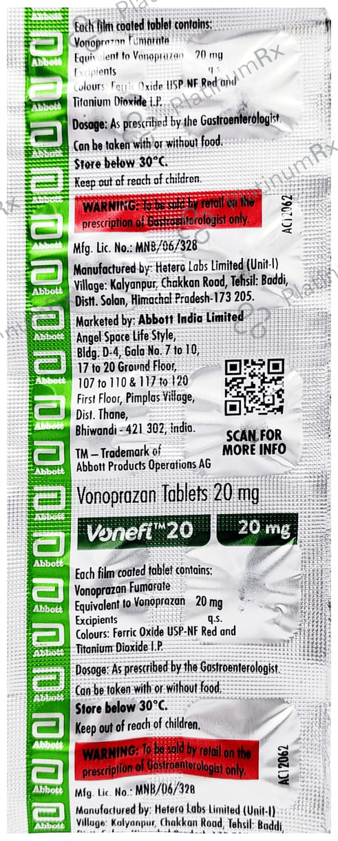 Vonefi 20mg Tablet 10s