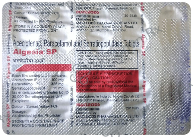 Algesia SP Tablet 10s