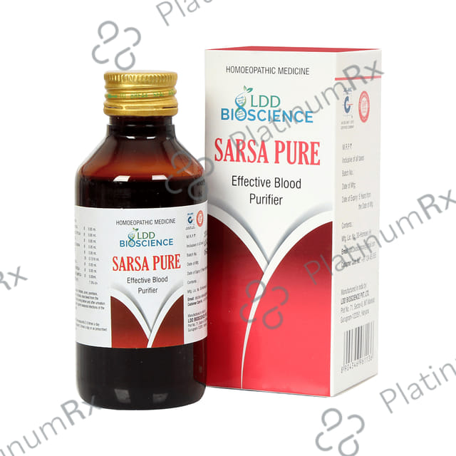 LDD Bioscience Sarsa Pure Blood Purifier Syrup 115 ml