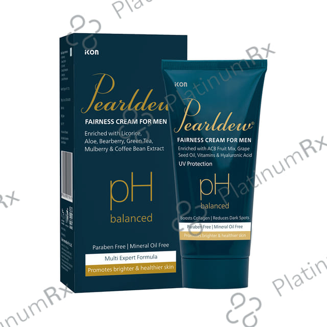 Pearldew pH Balanced Fairness Cream for Men (50gm Each) 1 Tube