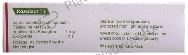 Rasalect 1mg Tablet 10s