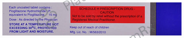 Piopod 15mg Tablet 10s