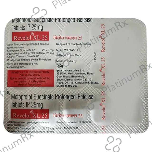 Revelol 25mg XL Tablet PR 15s