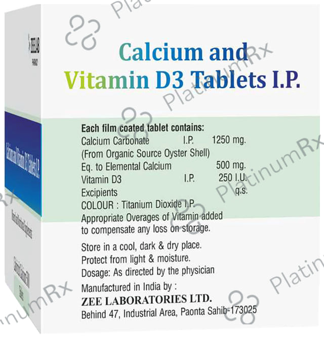 Calvirich Calcium 500 Tablet 15s