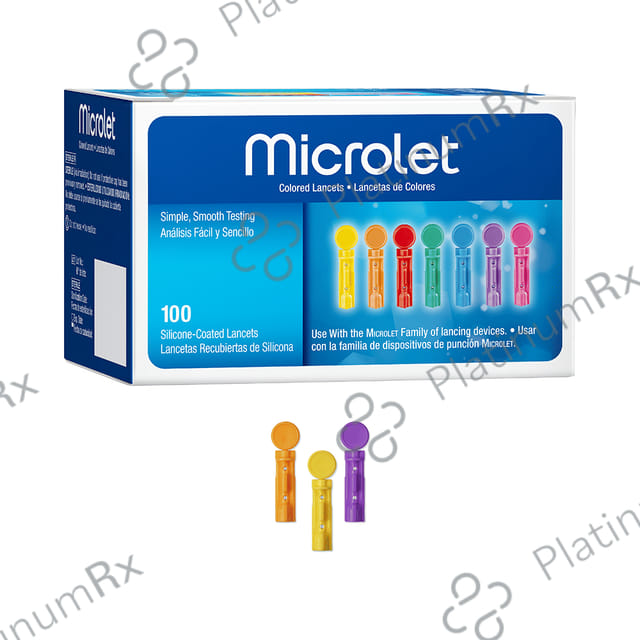 Microlet Colored Lancet 100s