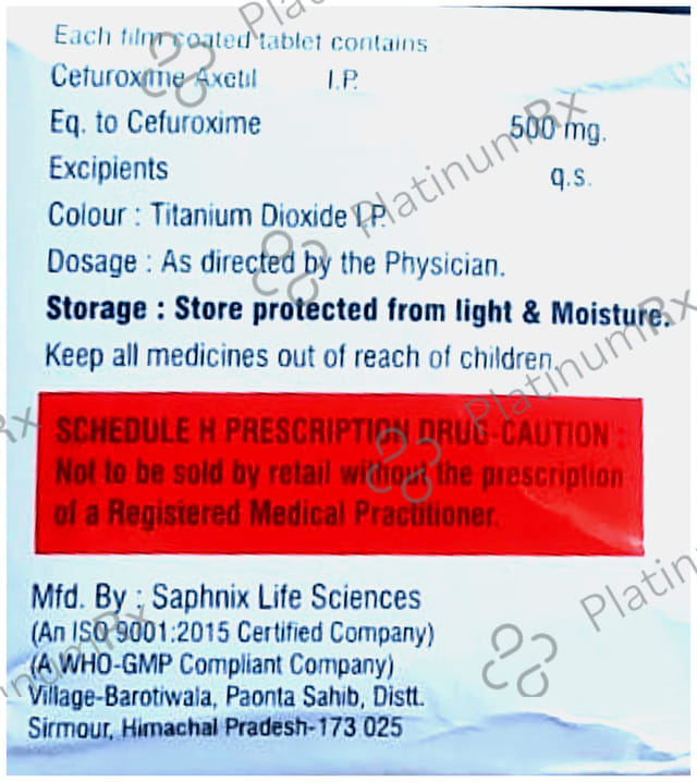 Zaftum 500mg Tablet 10s