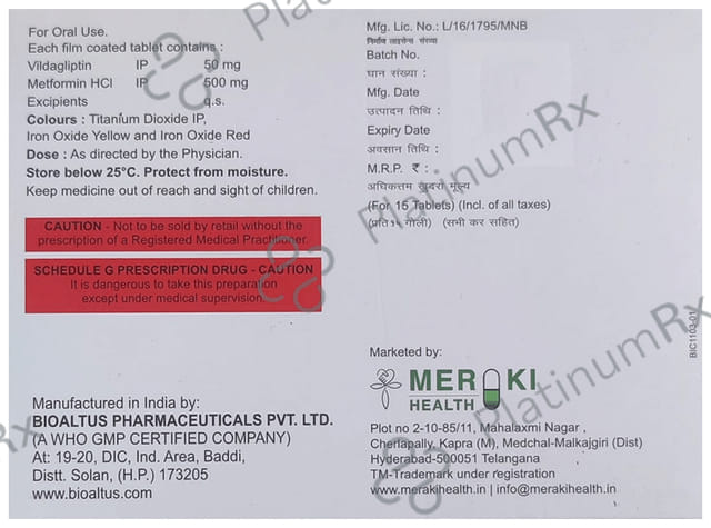 Vilfrnd M 50/500 Tablet