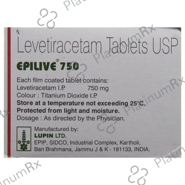 Epilive 750mg Tablet 10s