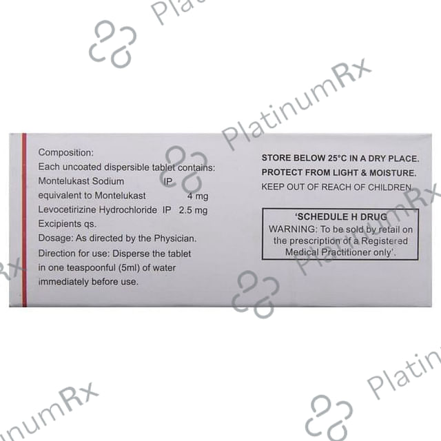 Lasma LC Kid 2.5/4mg Tablet 10s