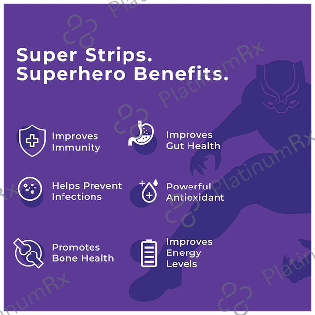 Wellbeing Nutrition Marvel Melts Into Advanced Immunity Oral Thin Strip Age 6+ Valencia Orange