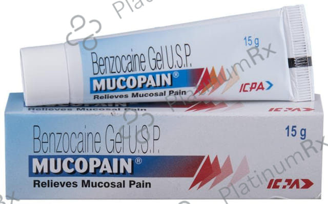 Mucopain 20% Dental Gel 15gm