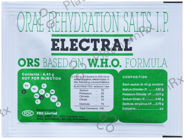 Electral ORS Regular Flavour Powder 4.4gm