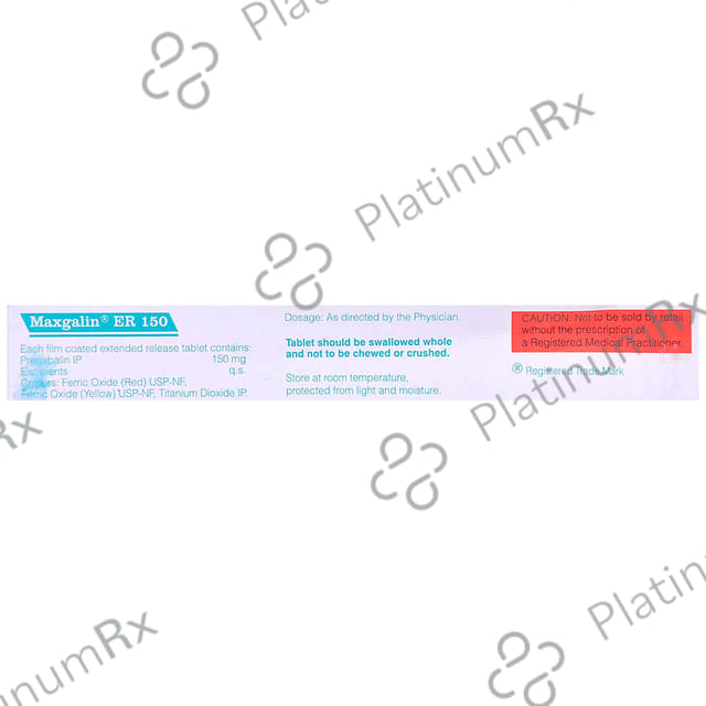 Maxgalin 150mg Tablet ER 10s