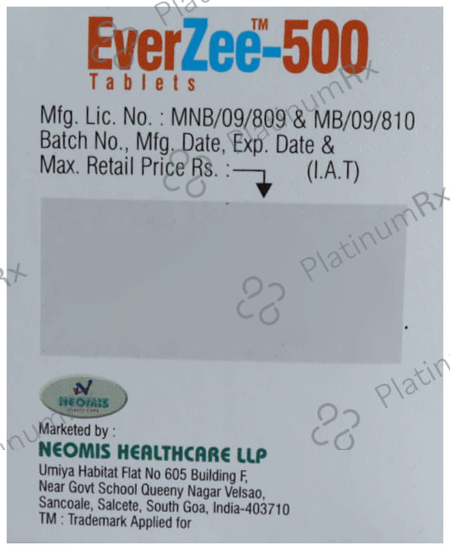 Everzee 500mg Tablet 5s