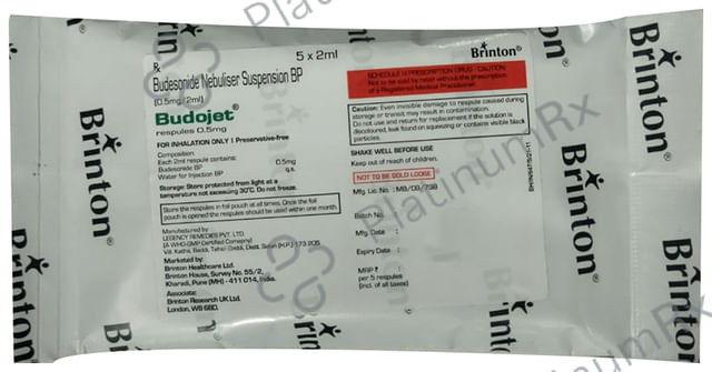 Budojet 0.5mg Respules 5X2ml