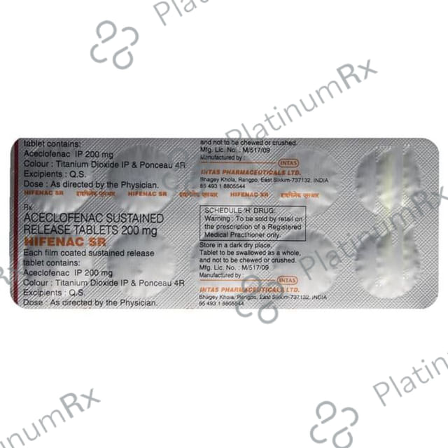 Hifenac SR 200mg Tablet 10s