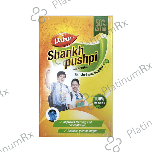 Dabur Shankhpushpi Syrup 225ml with 125ml Free