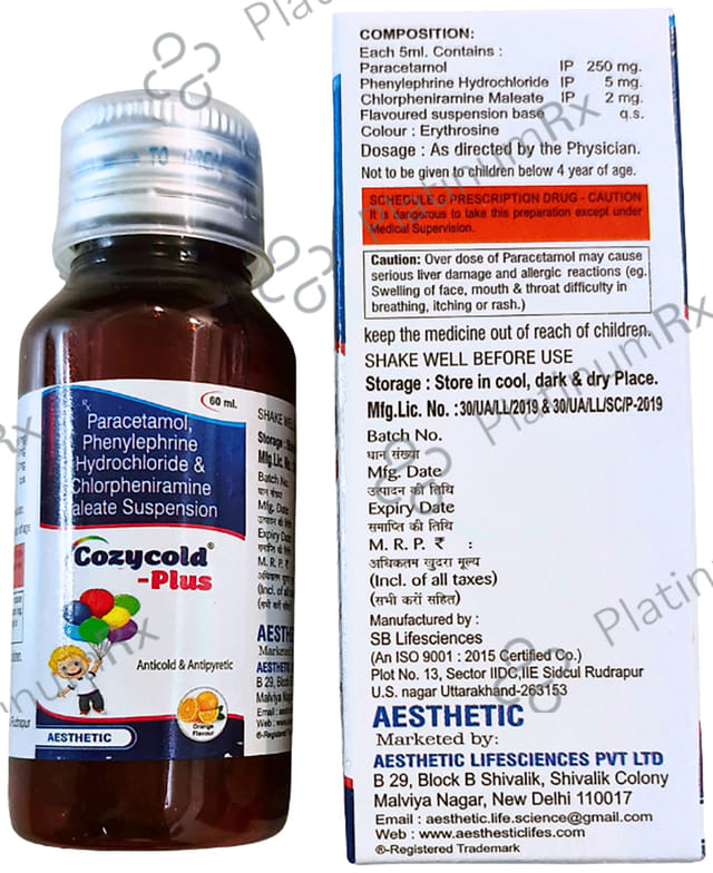 Cozycold Plus Oral Suspension 60ml