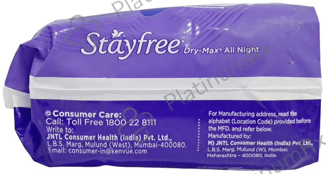 Stayfree Dry Max All Night Ultra Dry Pads XXL 14s