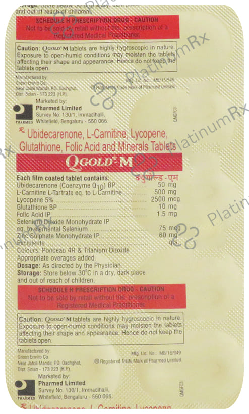 Qgold M Tablet 10s