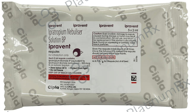 Ipravent 500mcg Respules 5X2ml