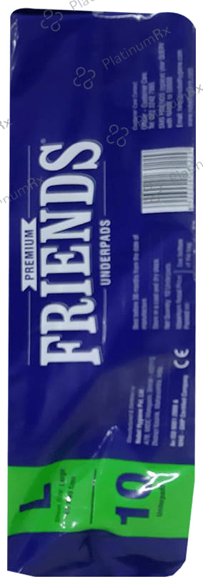 Friends Premium Unisex Underpads with Gel Technology Large 10s