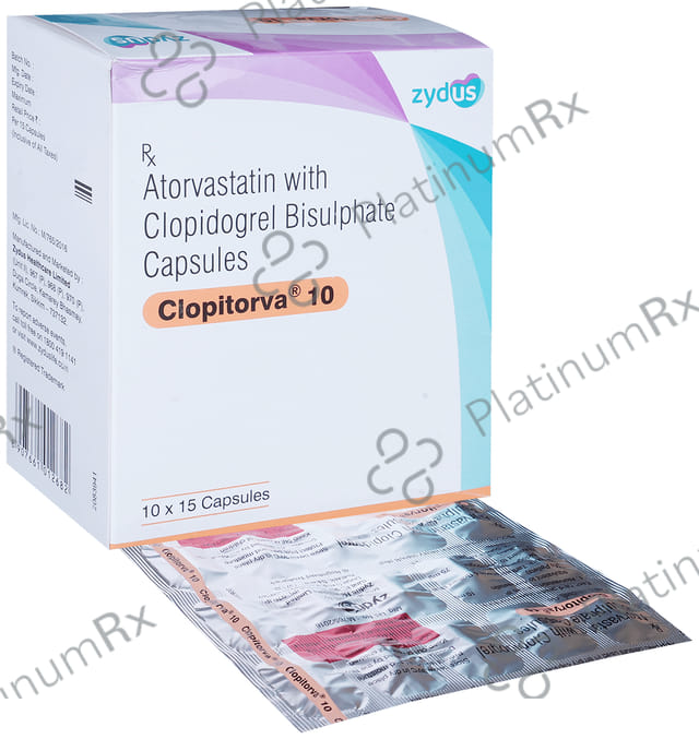 Clopitorva 10/75mg Capsule 15s