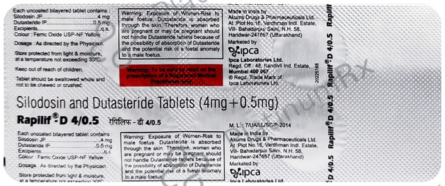 Rapilif D 4/0.5mg Tablet 10s