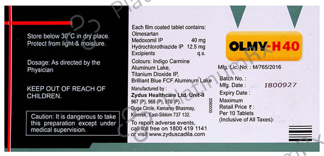 Olmy H 40 12.5/40mg Tablet 10s
