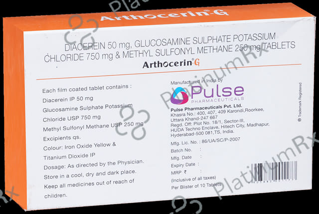 Arthocerin G 50/750/250mg Tablet 10s