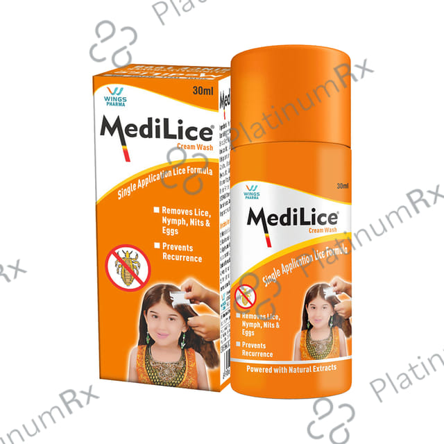 Medilice 1% Anti Lice Wash Cream 30gm