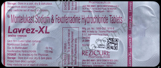 Lavrez XL 120/10mg Tablet 10s