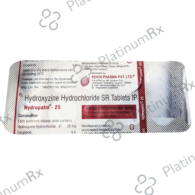 Hydropalm 25mg Tablet 10s