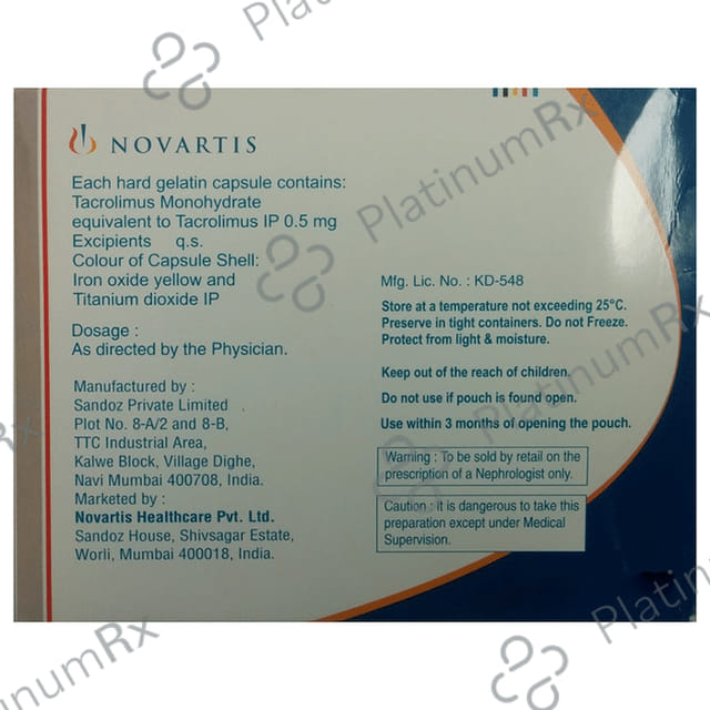 Tacsant 0.5mg Capsule 10 Capsule