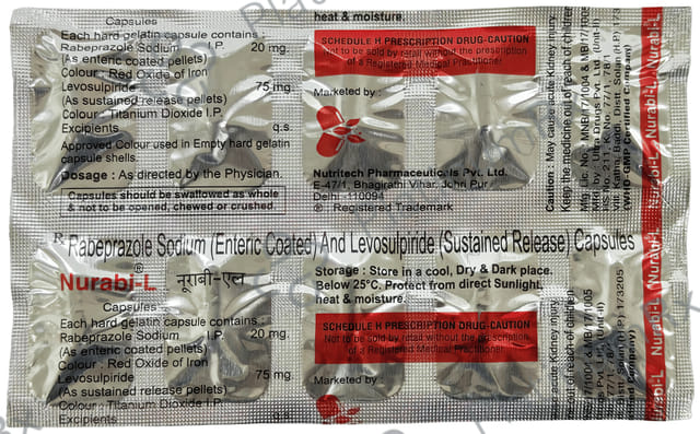 Nurabi L 75mg/20mg Capsule