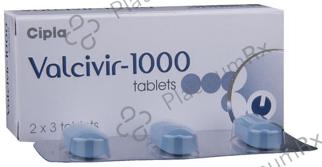 Valcivir 1000mg Tablet 3s