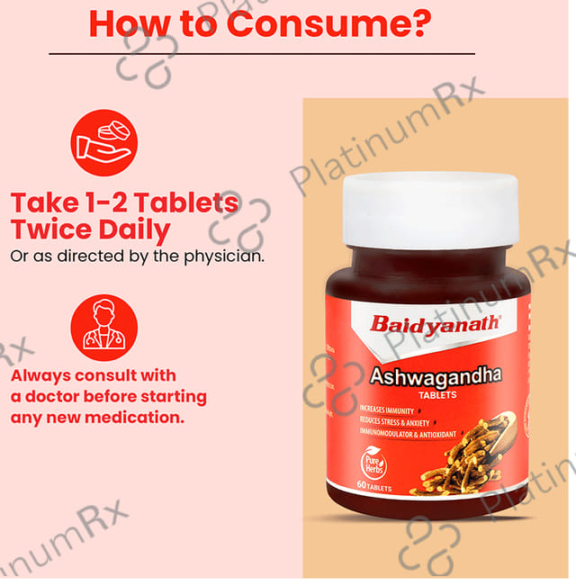 Baidyanath (Noida) Ashwagandha Tablet 60s
