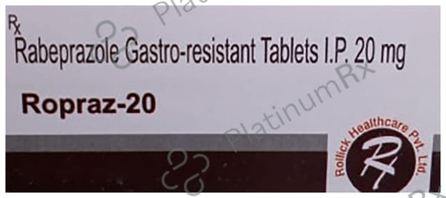 Ropraz 20 Tablet 10 Tablet Rollick Health Pvt