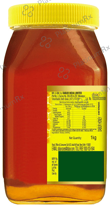 Dabur Honey 100% Pure Honey Brand With No Sugar Adulteration 1kg