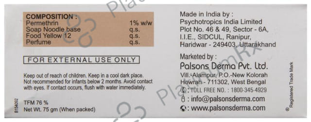 Zeroscab Bar 1% Soap 50gm