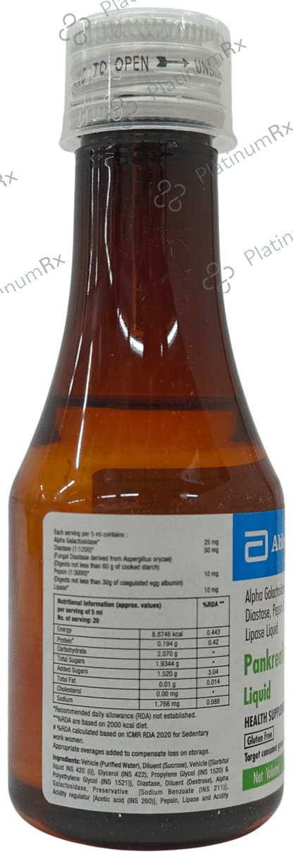Pankreoflat Digestive Enzyme Liquid 100ml