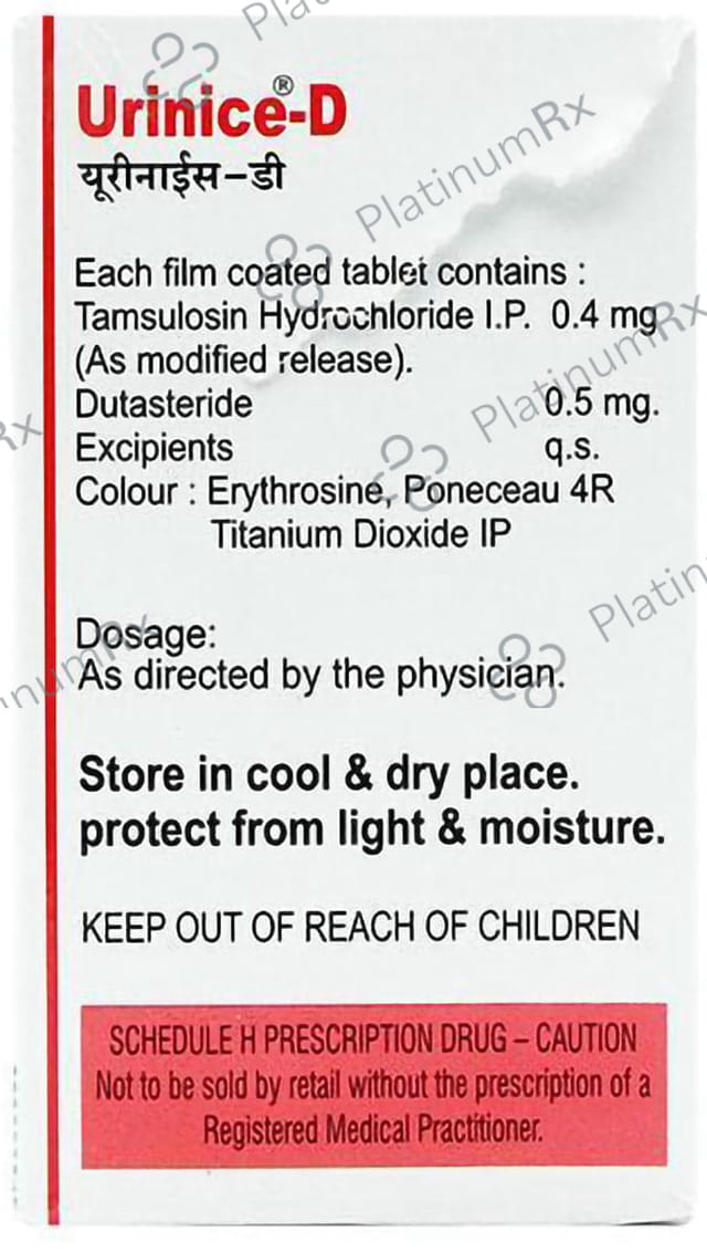 Urinice D 0.4mg/0.5mg Tablet