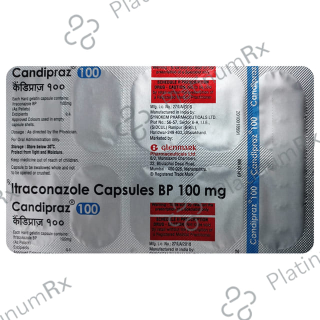 Candipraz 100mg Capsule 10s