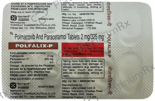 Polfalix P 2/325mg Tablet 10s