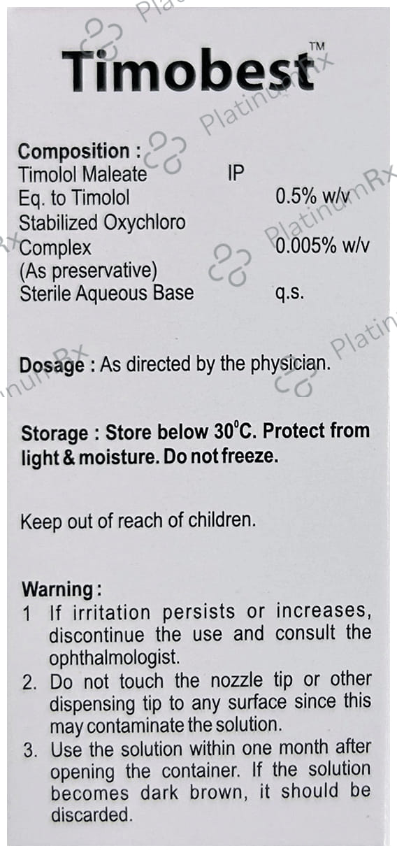 Timobest 0.5% Eye Drop 5ml