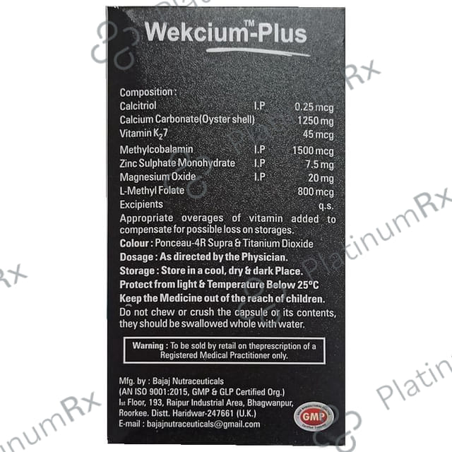 Wekcium-Plus Soft Gel Capsule