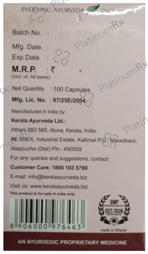 Kerala Ayurveda Lumbagest Capsule