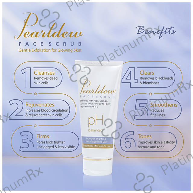 Pearldew Face Scrub (100gm Each) 4 Tubes