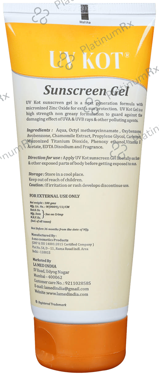 U V Kot Spf 30 Gel 100gm