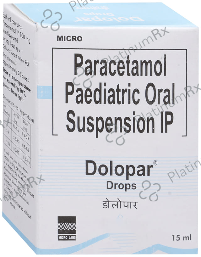 Dolopar 100mg Drops 15ml